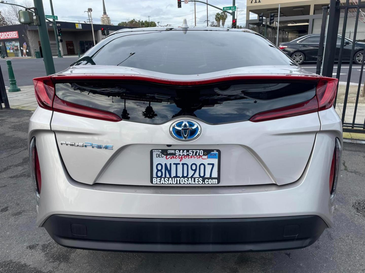 2018 WHITE /WHITE / BLACK Toyota Prius Prime (JTDKARFP9J3) , located at 744 E Miner Ave, Stockton, CA, 95202, (209) 944-5770, 37.956863, -121.282082 - Photo#10